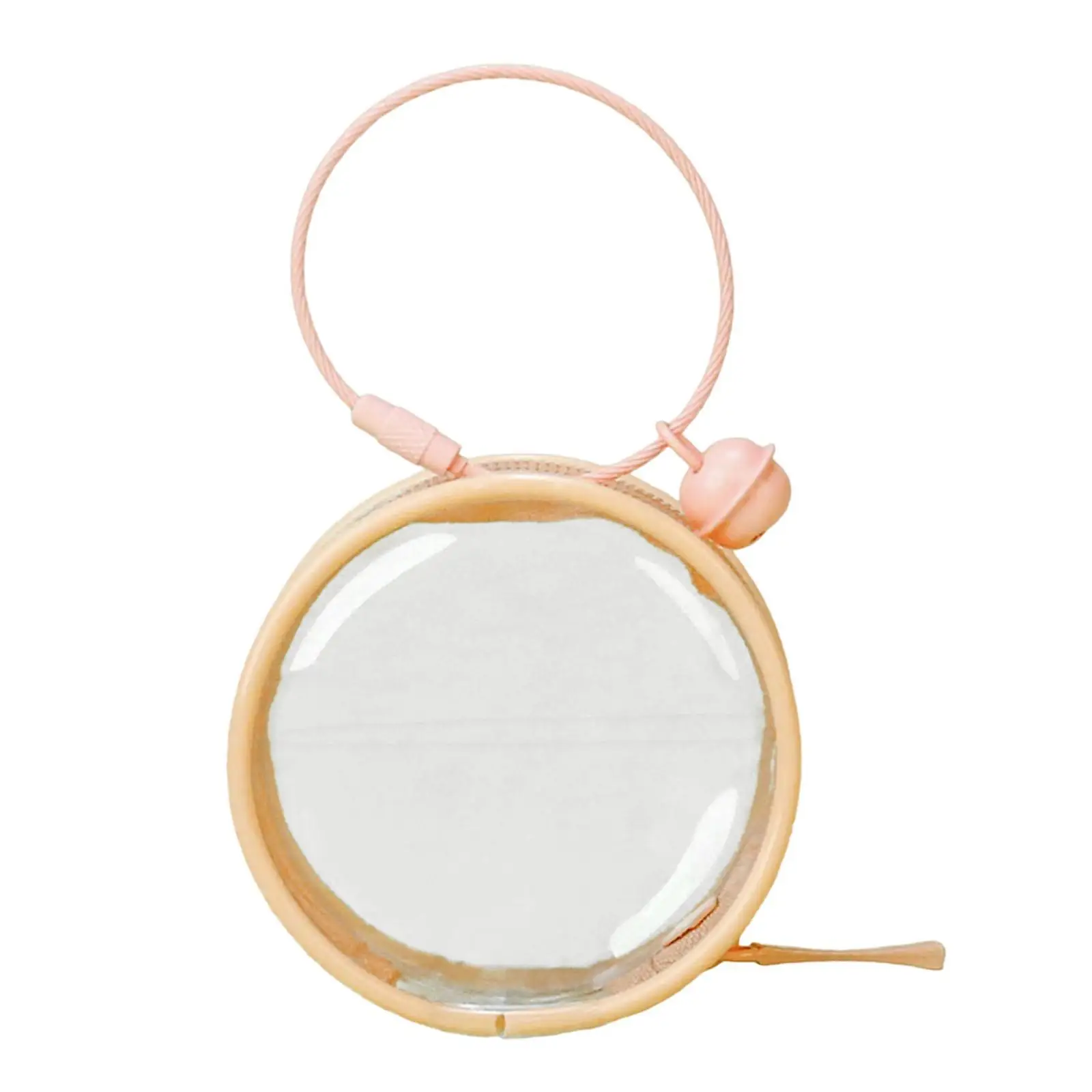 حقيبة تخزين الدمية الشفافة، حقيبة عرض صغيرة من مادة PVC لشخصية عرض ملحقات دمية السفر #6