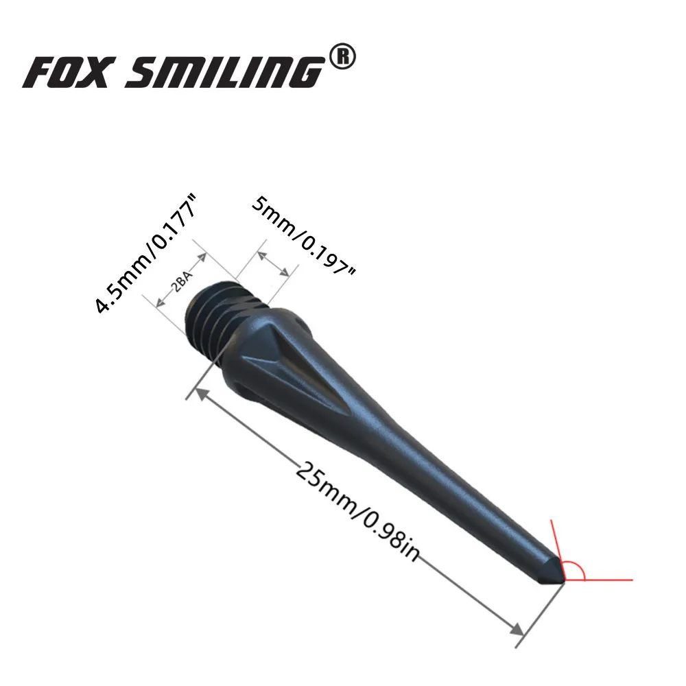 FOX SMILING 10pcs Soft Plastic Dart Tip 2BA for Soft Tip Electronic Dartboard Accessories