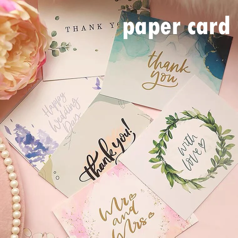 Custom Laser Card Thank You for Your Order Small Business Packaging Holographic Personalized Logo Text Design Printing Postcard