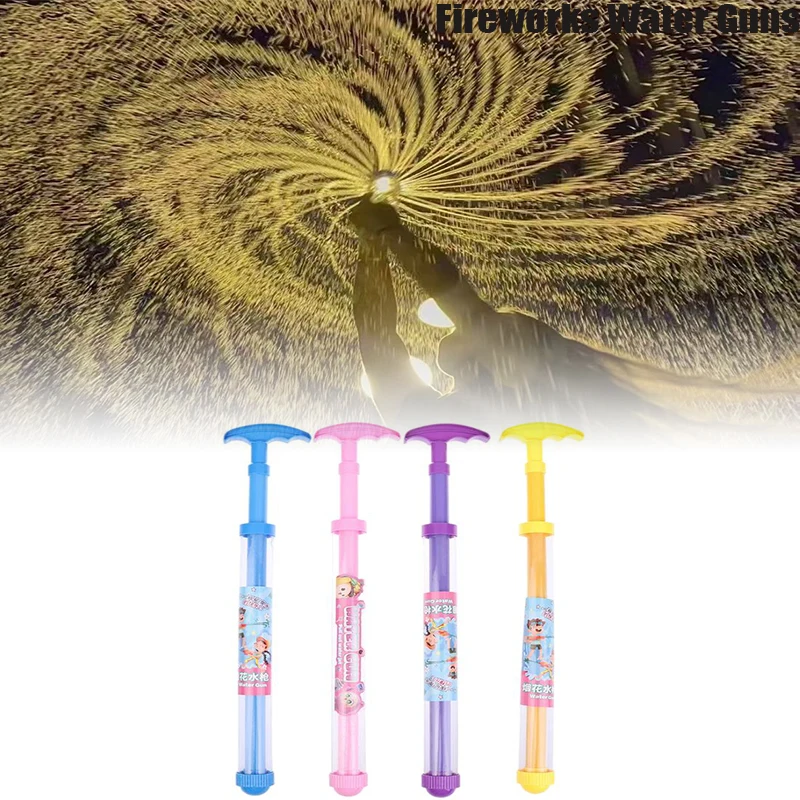1 قطعة الألعاب النارية البنادق المياه جو رومانسية صور الدعائم الاستحمام اللعب بركة نافورة رذاذ المياه السنجاب الاطفال الصيف اللعب #1