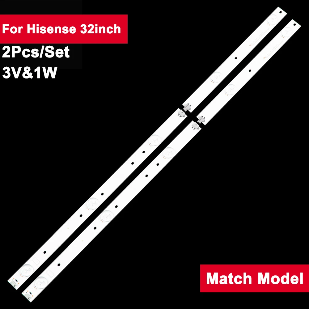 

594mm TV Backlight Bar For Hisense 32inch SVH320AJ4_5LED_REV07_201041027 2Pcs/Set LED Strip LED32EC200 LED32EC210D LED32EC260JD