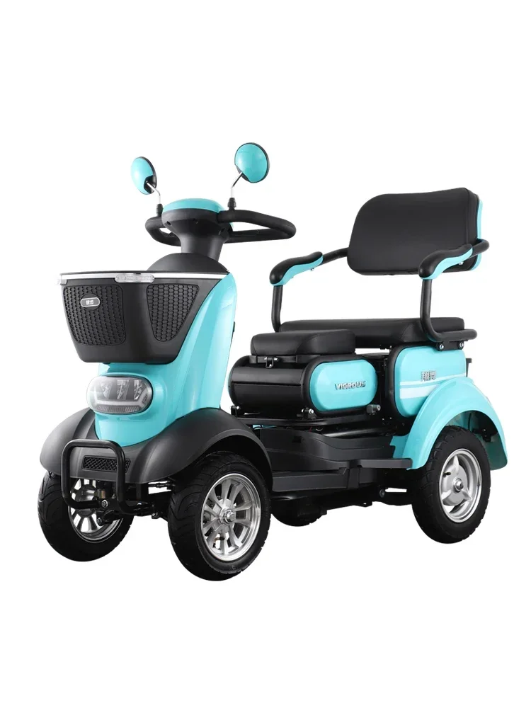 ZL Four-Wheel Electric Scooter Intelligent Electromagnetic Automatic Brake Double