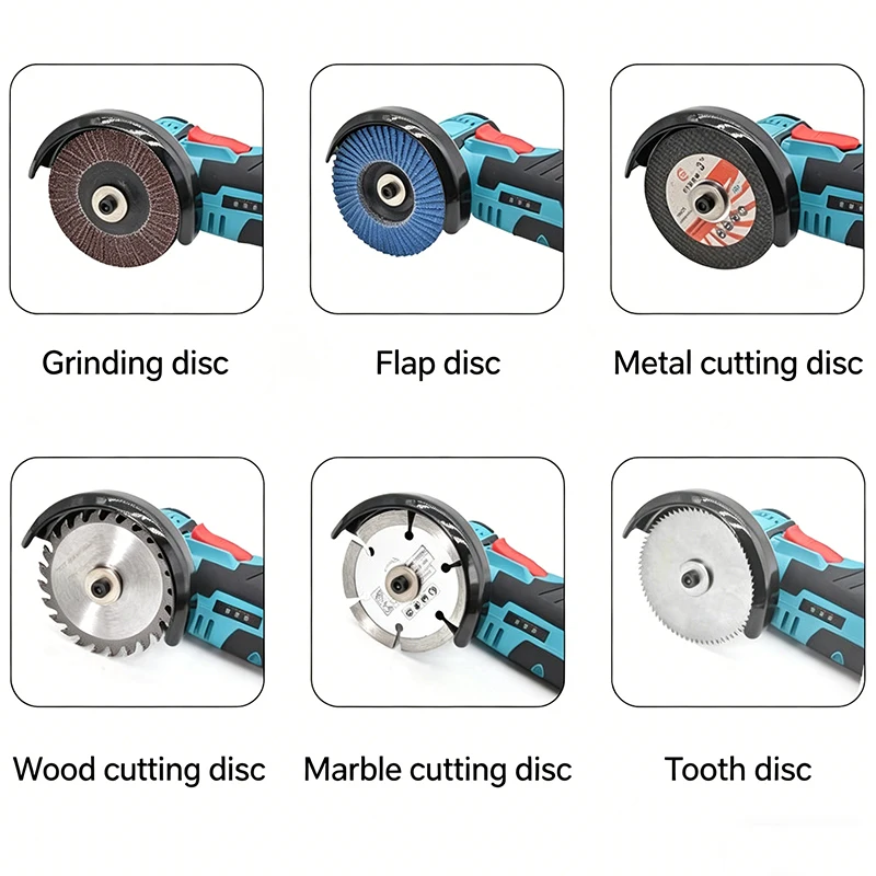 

75mm 3 Inch Angle Grinder Accessory Set 7Pcs - Metal Cutting Discs Grinding Polishing Wheels with 10mm Arbor