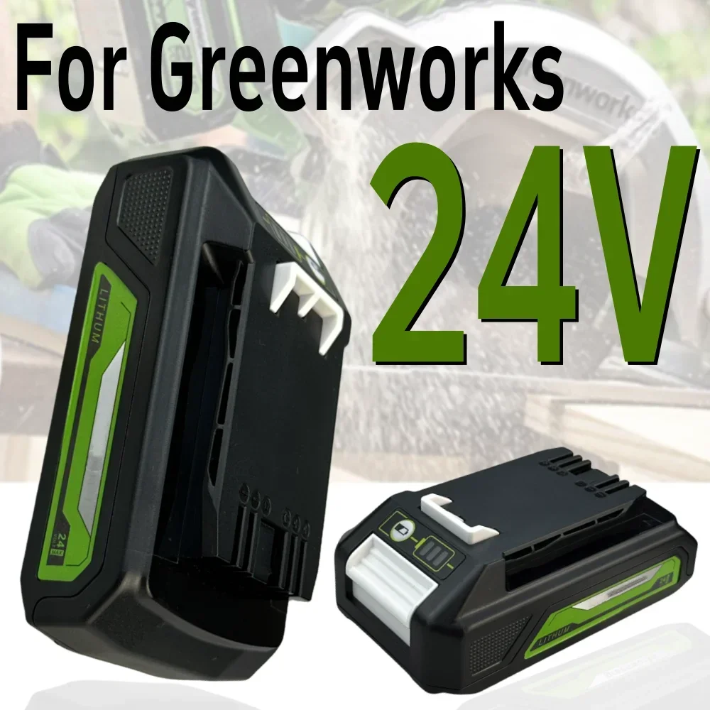For Greenworks 24V 4.0Ah Lithium Battery for Greenworks 24V 48V Tools MO24B410 MO48L4211 HT24B210 21342