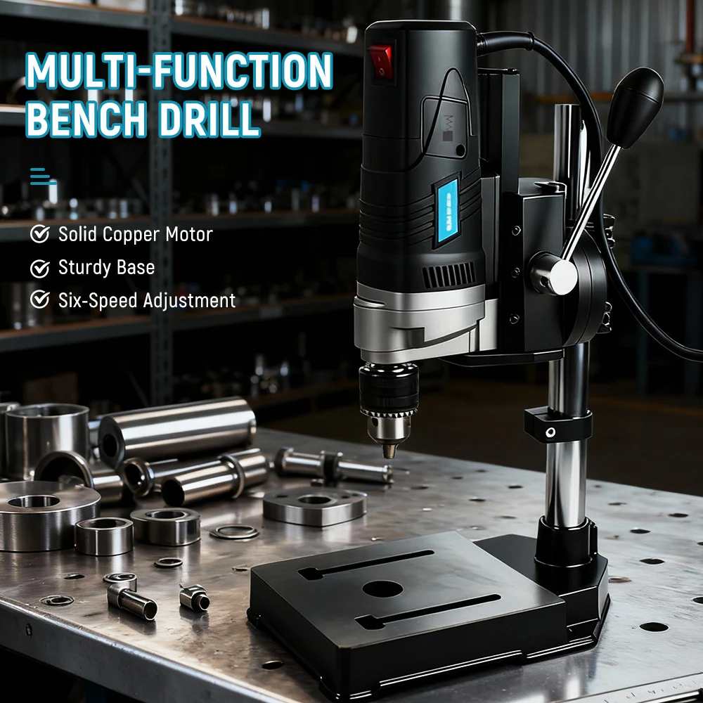

220V 850W Mini Bench Drill Multifunctional Industrial Electric Bench Drilling Machine Metal Making Drilling Drill Chuck