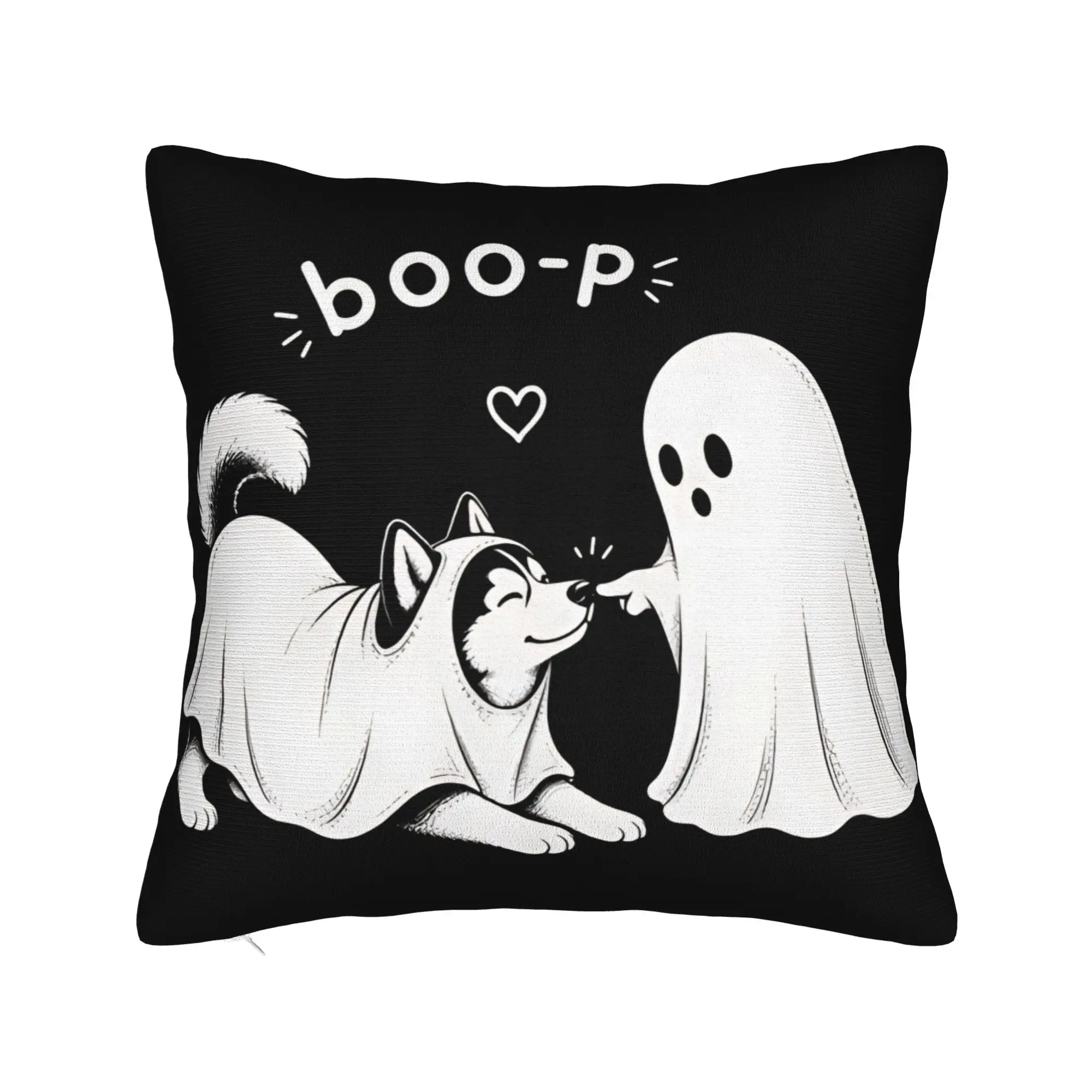 Pillow Case Boo Boo p Husky Dog Classic Comfy  Pillow Cover For Sofa Car Home Decor Retro Trendy Pillowcases