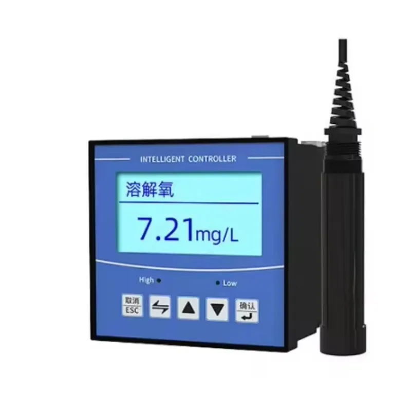 Dissolved Oxygen Controller Industrial Monitor meter DO tester RS485 Modbus 4-20mA Relays output Fish pond