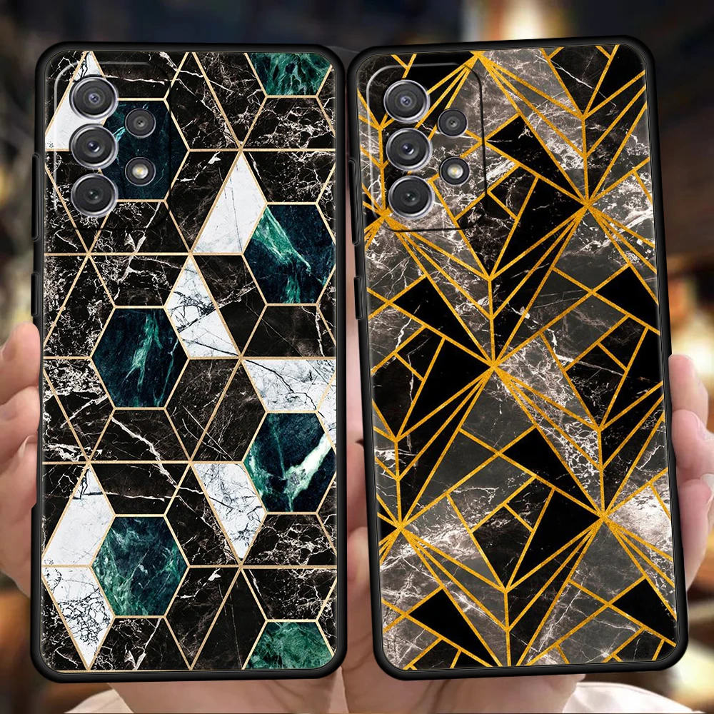 

Luxury Marble Silicone Case For Samsung Galaxy A32 A52 A13 A22 A72 A51 A71 A41 A11 A31 A21S 5G Luxury Phone Cover Shell Fundas