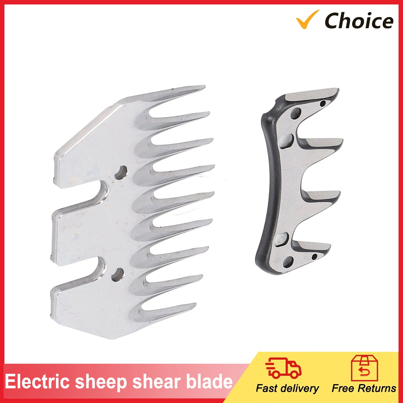 Wool Shears Accessories Electric Sheep Shear Blade High Carbon Steel 9 Tooth Incisive Wear Resistant Wool Comb Cutter Blade