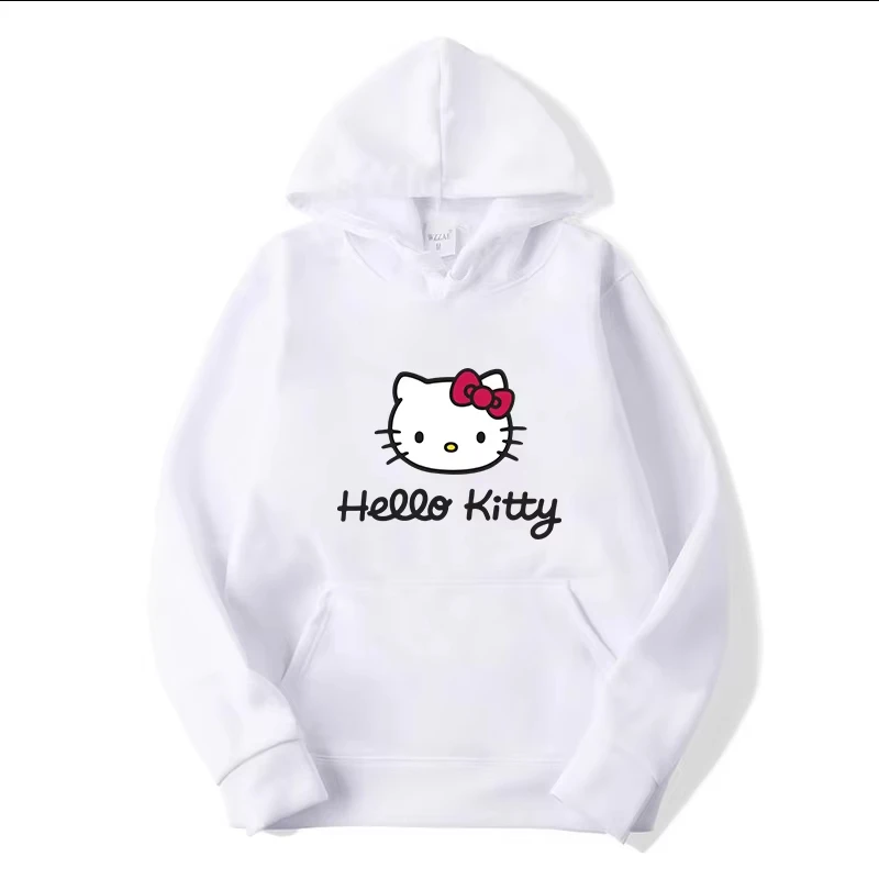 

MINISO 2025 Autumn Hello Kitty Couple Hoodie Men's and Women's Pullover Fashionable Hoodie Winter
