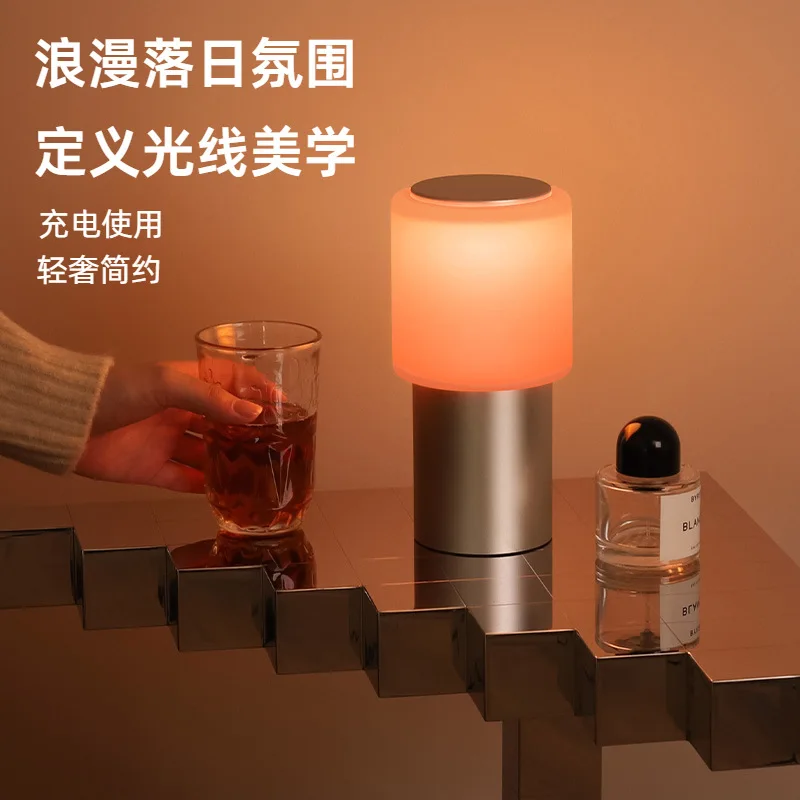 Home soft light eye protection advanced atmosphere light warm and simple bedside lamp