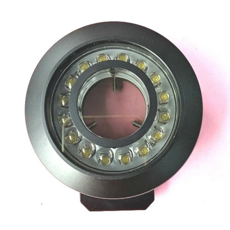 62mm Microscope LED Light Polarized Source 16LED Ring Light with Polarizer Vision Illuminator for Industrial Stereo Microscope