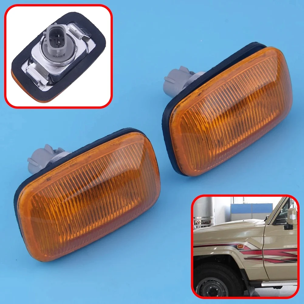 2 Stück Kotflügel Blinker Seiten markierung leuchte Licht für Toyota Land Cruiser 80 2011-2015 1990 1997-