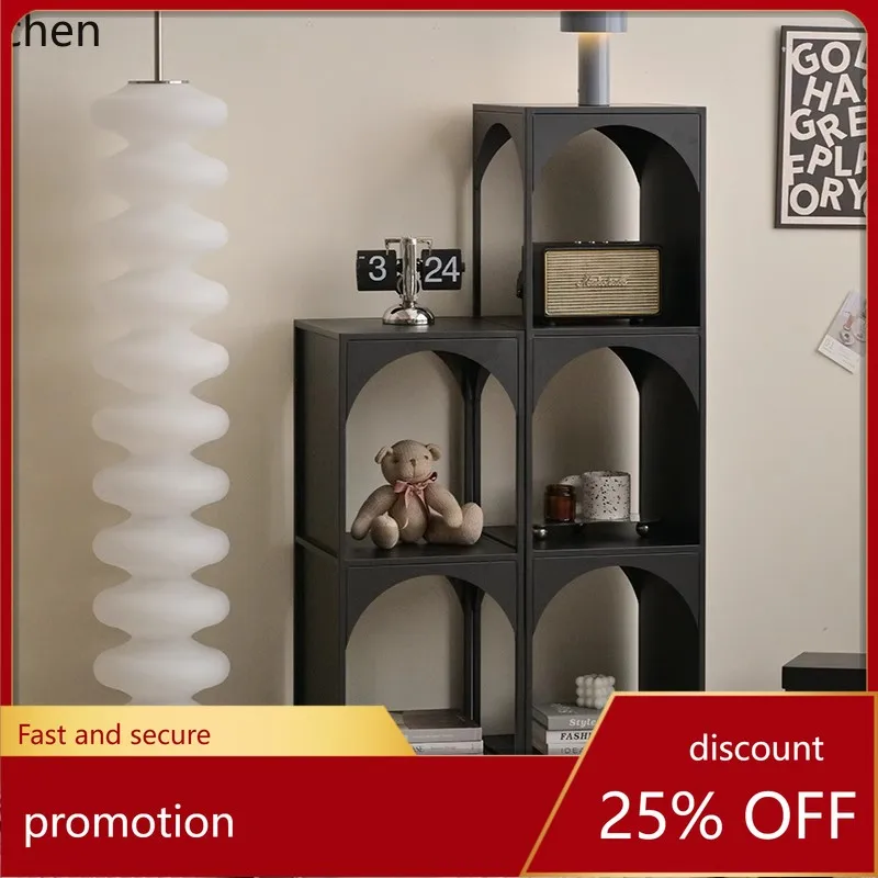 LYY  Bookshelf Corner Floor Storage Rack Narrow Cabinet Iron Art Storage Cabinet