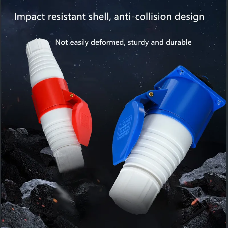 IP44 التوصيل والمقبس الصناعي موصل مقاوم للمياه 3PIN 4PIN 5PIN 16A/32A مقاوم للماء اتصال كهربائي جدار جبل المقبس