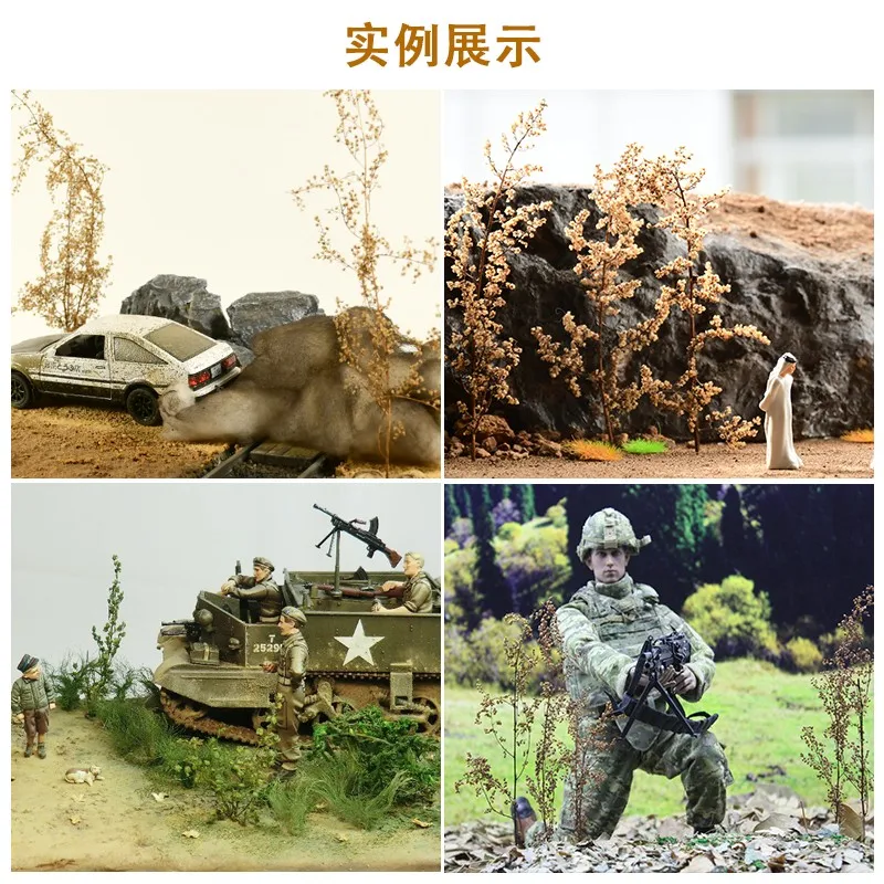 Miniatur Spiny Quinoa Simulation Bäume Pflanzen für Eisenbahn Zug Layout/Militärlandschaft/Wargame/DIY Modellbau/Diorama 1Box