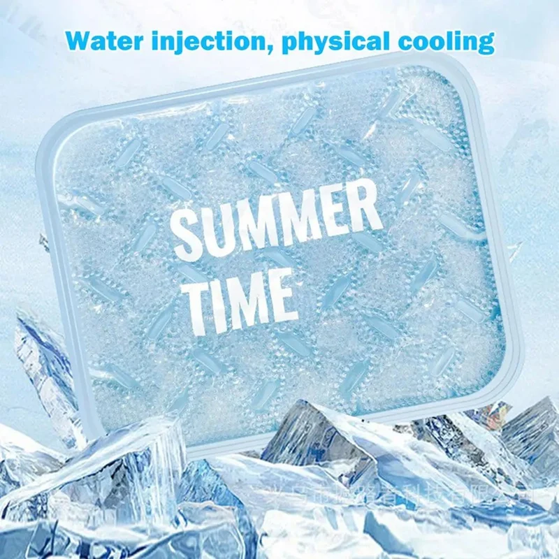 Summer Cooling Ice Seat Cushion for Chair Comfortable Soft Gel Integration Seat Pad Multi-Functional Ice Mat Summer-A69M