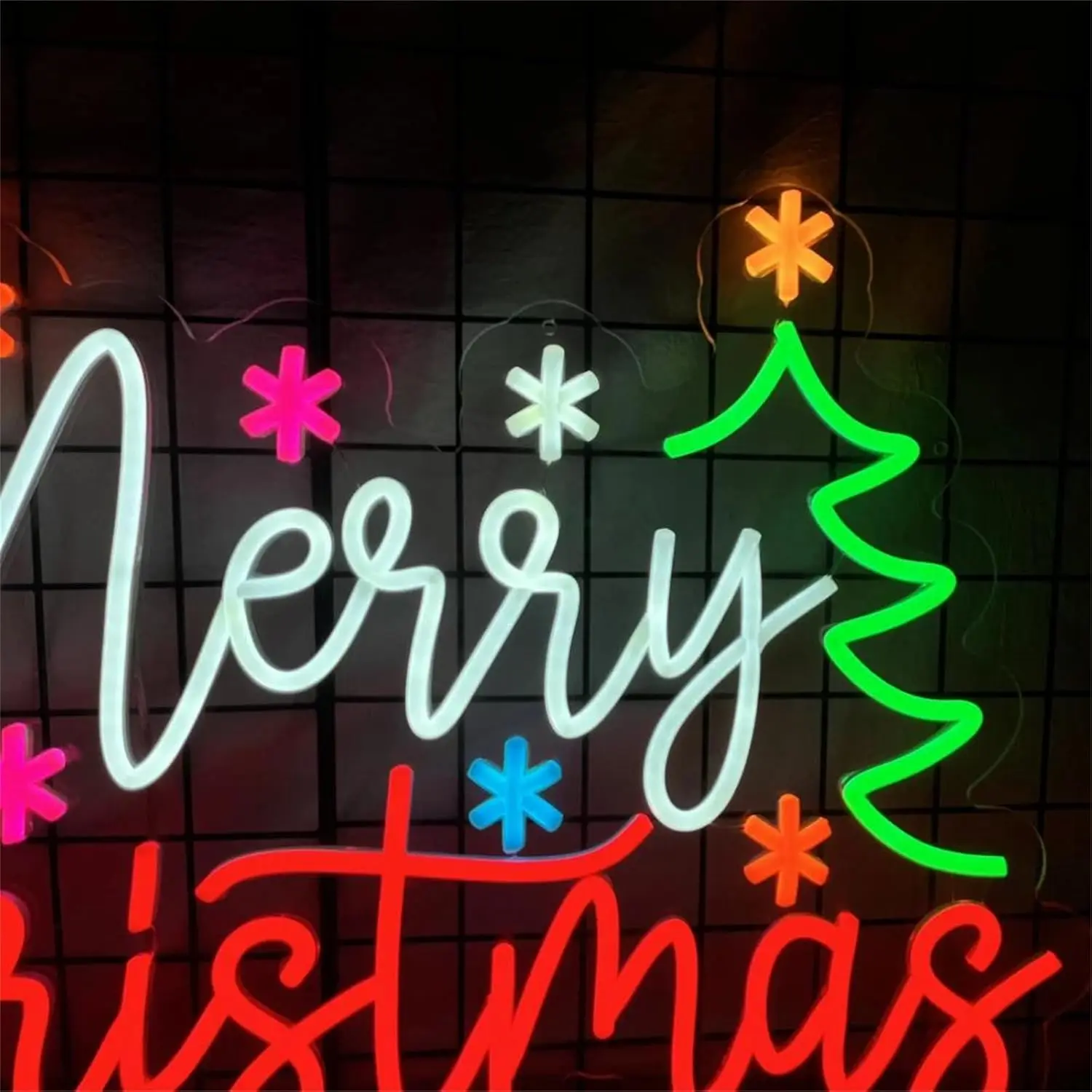 عيد ميلاد سعيد LED النيون تسجيل USB عكس الضوء ضوء النيون تسجيل ل غرفة نوم غرفة معيشة حفلة عيد ميلاد هدية جدار ديكور