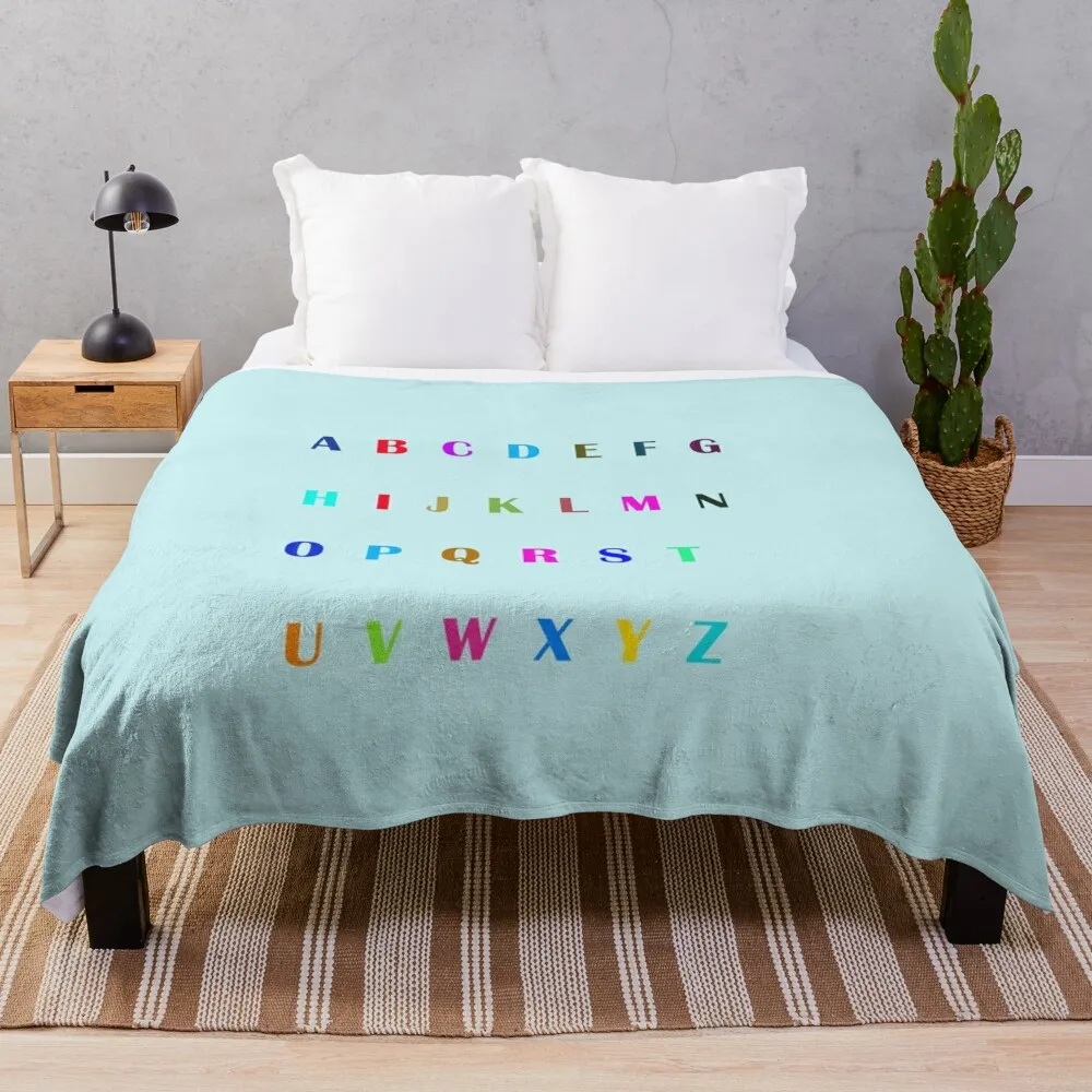 Tell a story with every Alphabet Throw Blanket Summer Beddings Luxury St Blankets