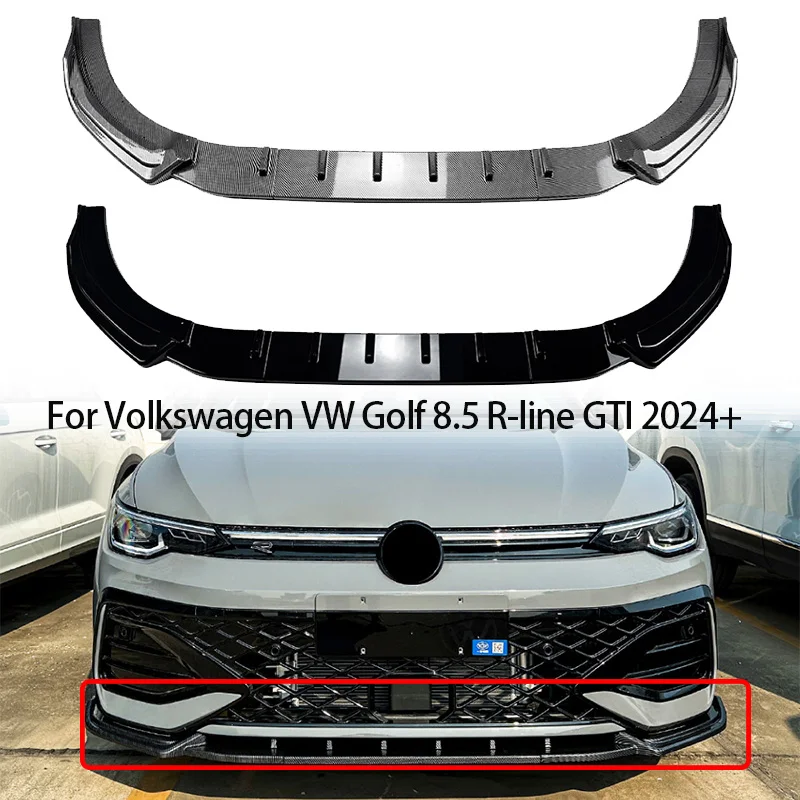 Передний бампер автомобиля для Volkswagen VW Golf 8.5 MK8.5 R-line GTI 2024+ спойлер для губ, диффузор, сплиттер, автомобильные комплекты кузова, автомобильные аксессуары