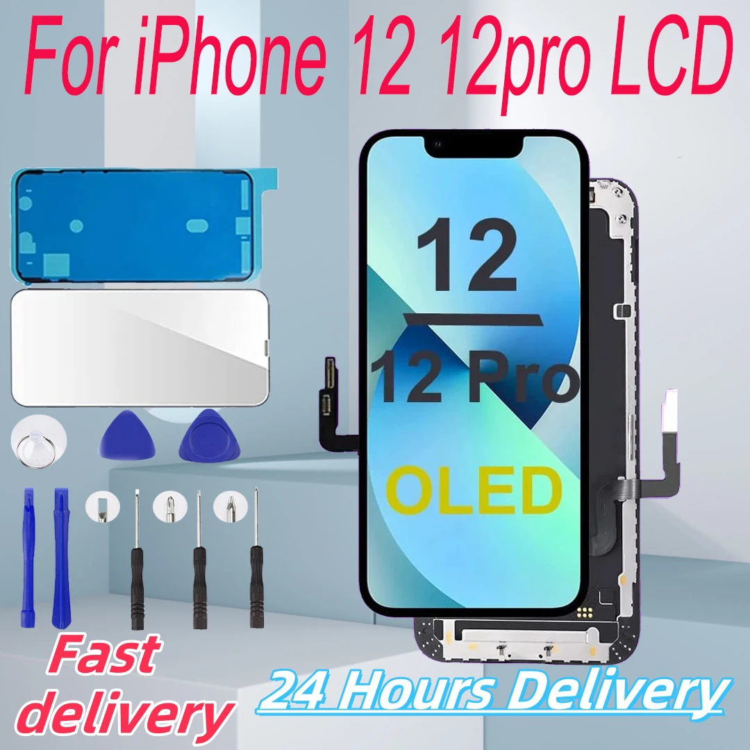 100% OEM Best Choice OLED for iPhone 12 12 Pro max LCD Display Screen With 3D Touch Digitizer Assembly No Dead Pixel Replacement