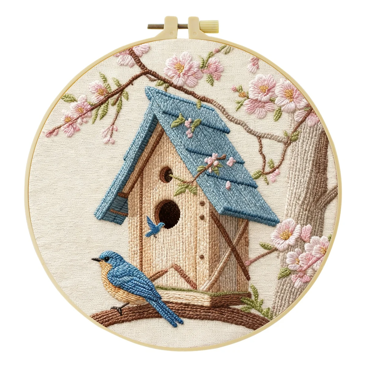 Neues DIY-Stickerei-Starterset für Anfänger, Heim-Näh- und Handarbeits-Set, Stickerei-Set, Liebesgeschenk-Muster, handgemachte Dekoration – Detail 4