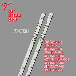 LED Backlight Strips For Samsung UE43NU7100  43NU7100 UN43NU7100 UE43NU7100U AOT_43_NU7100F UE43NU7120U UE43NU7170U BN96-45954A