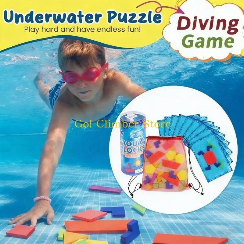 Q84C Fun Swimming Pool Diving Toy Set 40 Piece Safe ABS Toy And 8 Piece Family Pool Fun Interactive Card For Children Kids