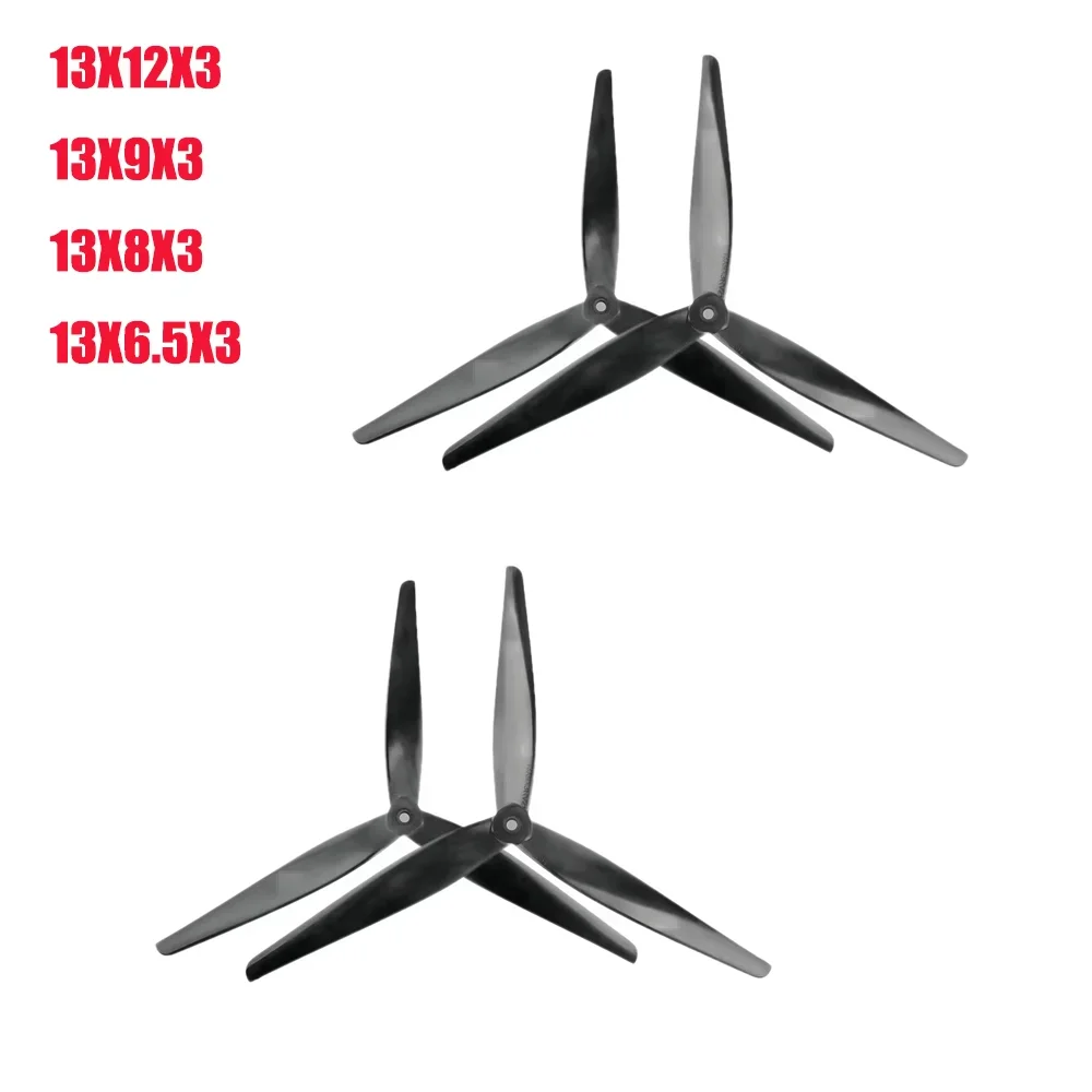 2pair HQProp 13X12X3 13X8X3 13X6.5X3 13X9X3 13 inch 3-bladed CRN Propeller CW CCW For FPV Racing Drone