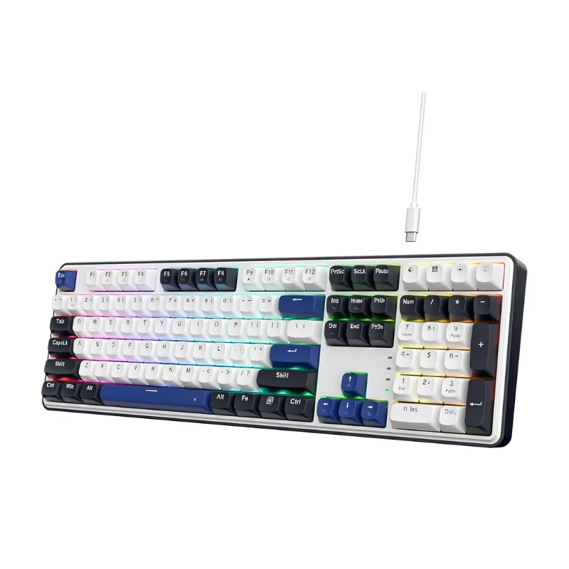 Redragon K689 Wired Gasket RGB Gaming 104 Keys + Extra 4 Hotkeys Mechanical Hot-swappable Keyboard,Dragon Chant Switch