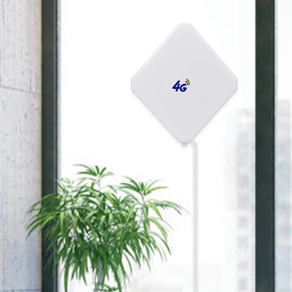 Imagem -03 - Wifi Signal Booster para Casa Signal Extender Signal Enhancer High Gain Indoor Mobile Broadband Antenna Dual Line Ts9 4g 35db 2m