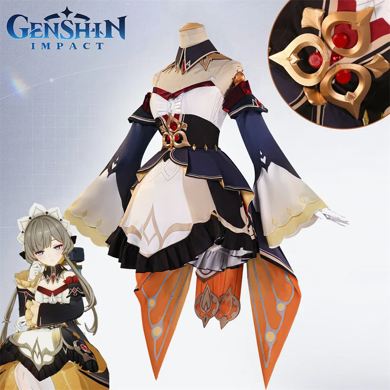 

Game Genshin Impact Sandrone Marionette Adult Women Cosplay Costume Dress Full Accessories Set Suit Halloween Carnival Outfits