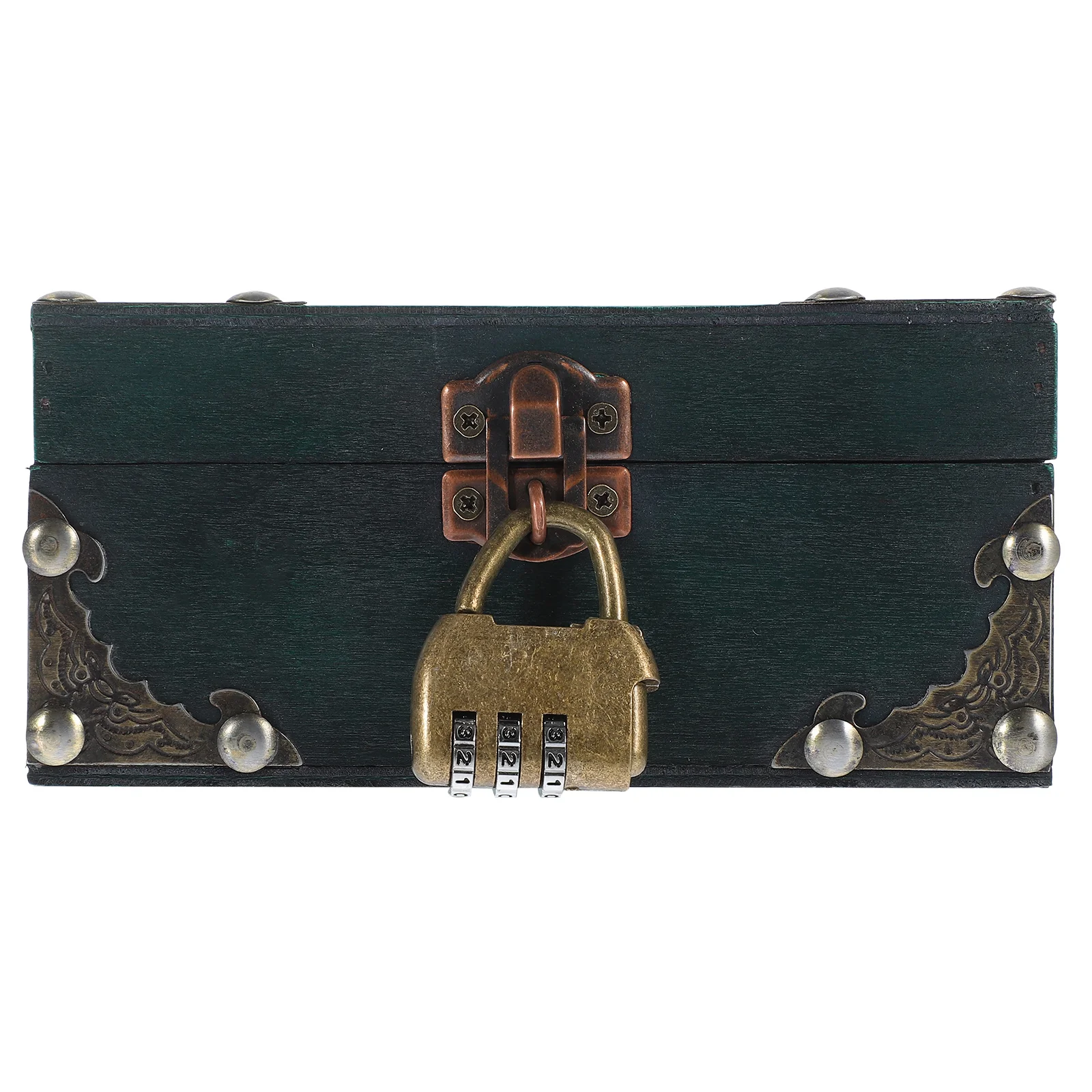 

Exquisite Vintage Jewelry Storage Box Wood Craft Case for Rings Pendants Earrings Desktop Organizer Home Use Jewelry Box