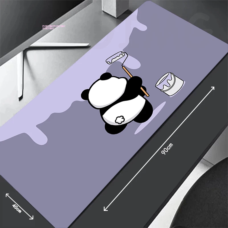 

Locking Edge Mouse Mats Panda Large Natural Rubber Mouse Pad Waterproof Mousepads Gamer Mousepad Desk Pads 40x90cm Keyboard Mat