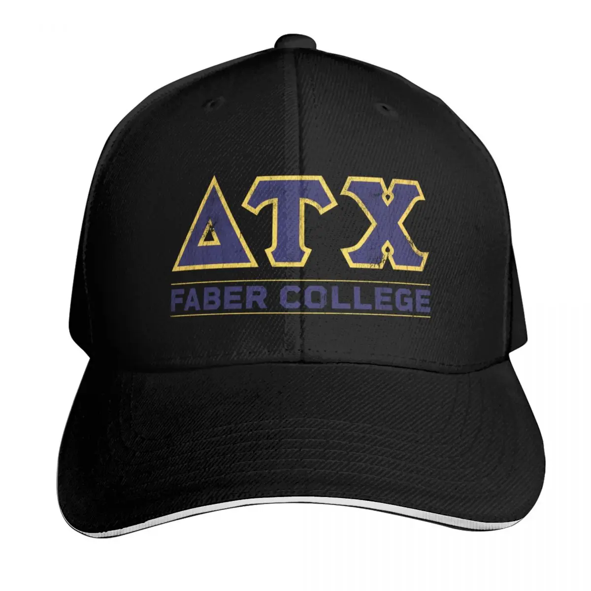 Delta Tau Chi - Faber College Baseball Cap Curved Brim Classic Fit Low Profile Unstructured Unisex for Men Women