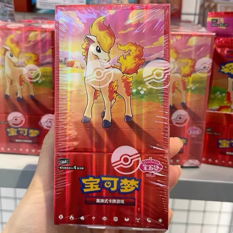 Nouvelle Collection de Cartes Pokémon TCG Écarlate & Violet : Pack Gemmes Vol.4 - Version Chinoise Simplifiée - Boîte Mystère de Boosters - Jouets et Cartes Cadeaux