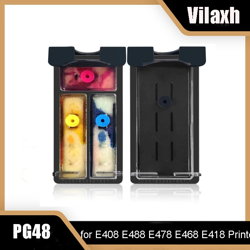 

Vilaxh PG48 48XL Remanufactured Ink Cartridges for Canon PG-48XL CL-58XL Compatible for E408 E488 E478 E468 E418 Printer