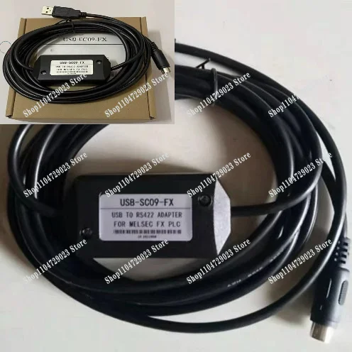 Applicable, data cable FX3U, 2N/1N/3GA programming cable USB-SC09-FX