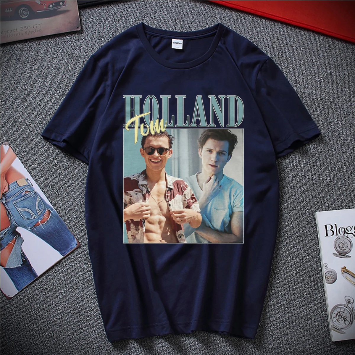 Tom Holland Retro 90\'s Shirt Inspiring Rap Hip Hop Tom Holland Homage Tee Vintage Tom Holland T-Shirt Kawaii Graphic Tee Tops