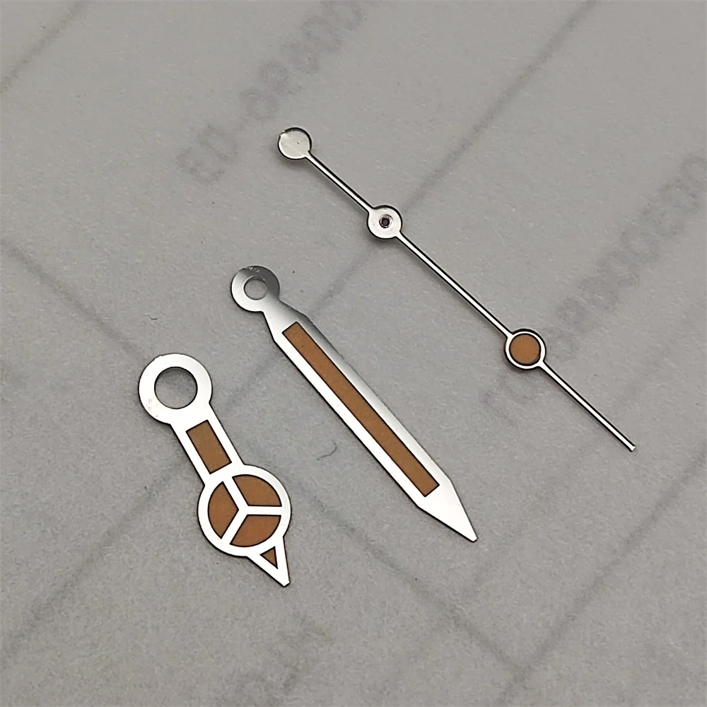 NH35 ساعة برتقالية الأيدي ساعة عتيقة إبرة مع مؤشر دقيق أخضر مضيء لملحقات ساعة الحركة NH34 NH35 4R 7S #5