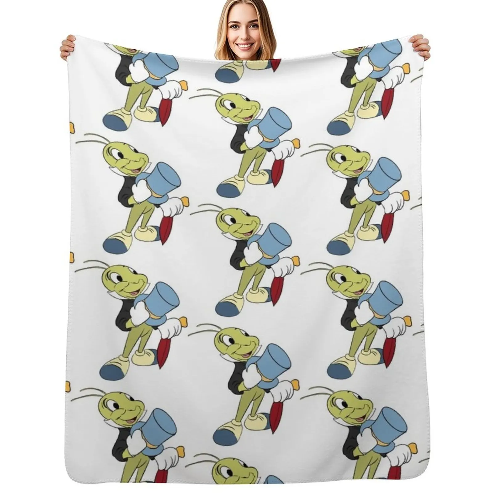 

Jiminy Cricket Throw Blanket Furry Decorative Throw Bed Giant Sofa Blankets