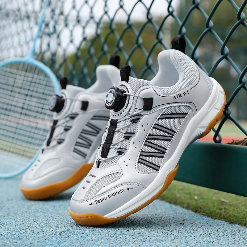 Kid's Badminton Shoes Boys Girls Volleyball Badminton Sneakers Training Sport Shoes for Student Men Women Mesh Tennis Shoes