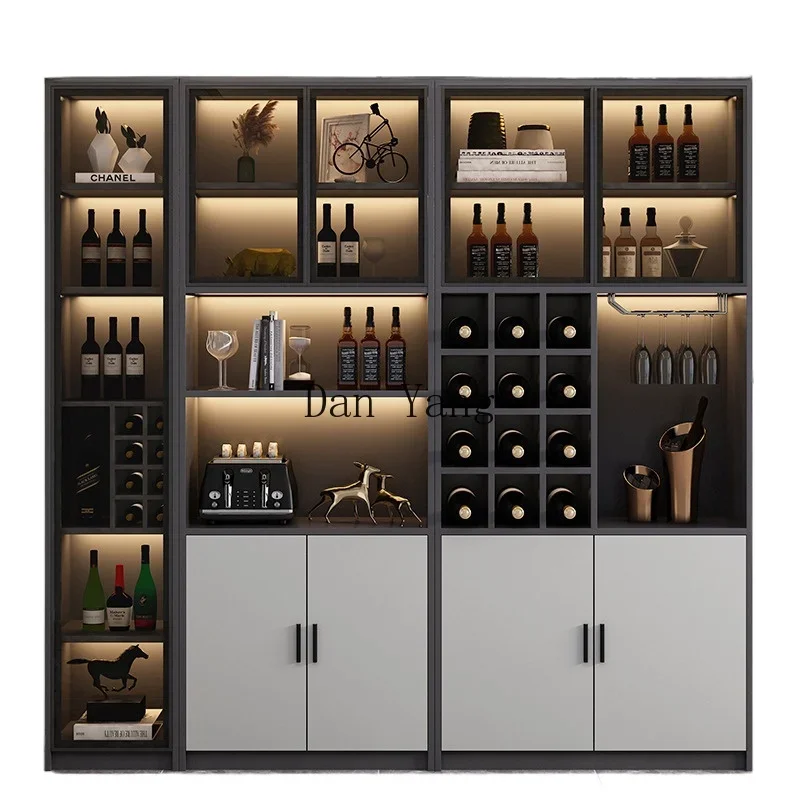 YJ wine cabinet display cabinet modern simple light luxury high-end living room against the wall dining side cabinet integrated