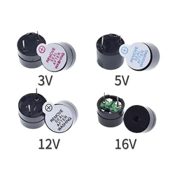 10Pcs Integrated 3V/5V/12V Active Buzzer 12095 DC SOT Plastic Sealed Pipe Long Sound 12 * 9.5mm