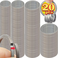 1/20pcs Titanium Alloy Key Rings Ultra-Light Hard Keychain Corrosion-Proof Anti-Scratch Pendant Car Keyfob DIY Craft Accessories
