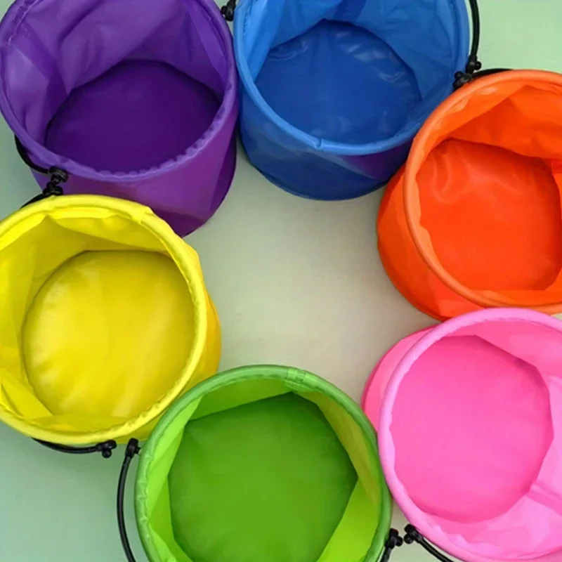 1pc Folding And Retractable Bucket Net Fishing Folding Bucket Tools & Home Improvement Small Bathroom Trash Can