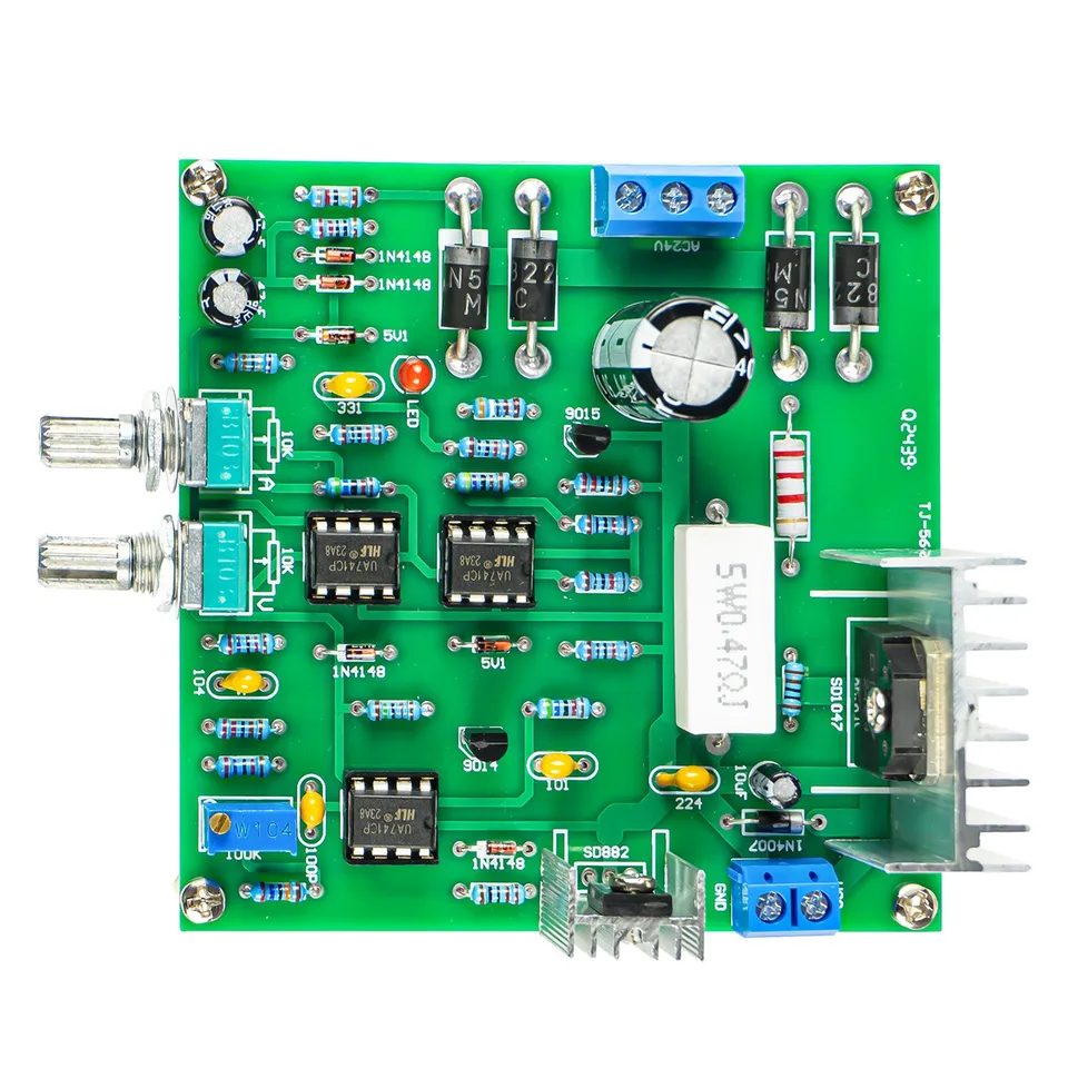 DIY Voeding Kit – 0-30V / 2mA-3A Instelbaar – Met Overbelasting- En Kortsluitbeveiliging – Zelf Solderen Maar