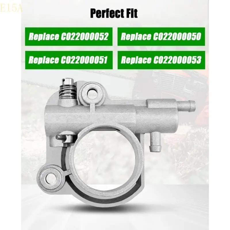 

E15A High Strength Metal Oil Pump for Chainsaws CS550P CS600P CS590 CS620P CS620PW Improves Cutting Efficiency
