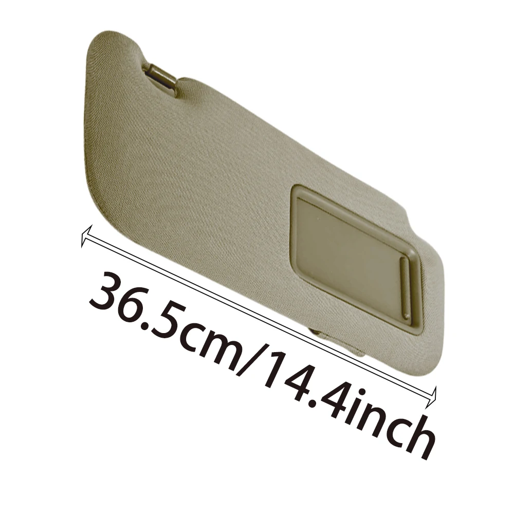 Car Interior Sun Visor With Mirror Grey Beige Sun Shade Left Right for Toyota Corolla 2007 2008 2009 2010 2011 2012 2013