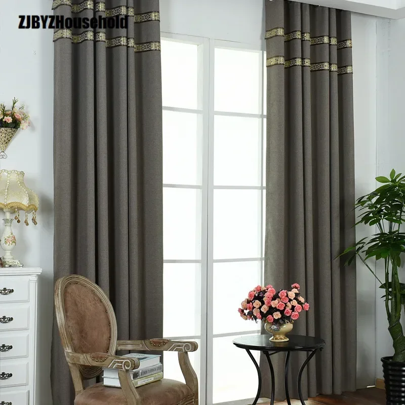 

Full Shade Curtain Cloth Small Linen Full Shade Curtains for Living Dining Room Bedroom Cortinas Para La Sala